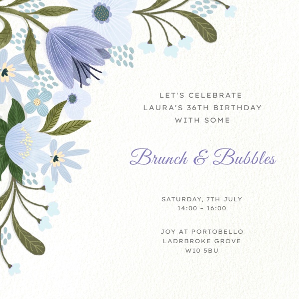 Invitation Bluebells